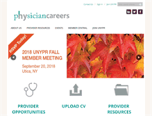 Tablet Screenshot of nyphysiciancareers.org